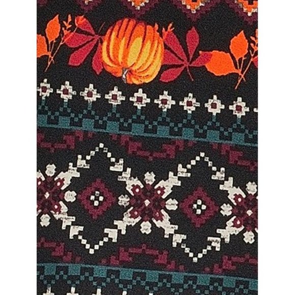 Women's Halloween Leggings Black Soot Harvest - Picture 5 of 6